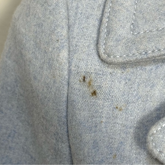 J. Crew Wool Cashmere Nello Gori Light Grey Peacoat size. 0 minimalist - Picture 8 of 8